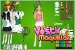 clara tennis dress up vestir a clara