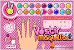 Juego fashionable nail art bonita manicura