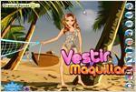 Juego  beach girl dress up chica en la playa