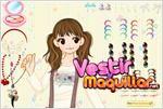 Juego  flowery dress up niña alegre