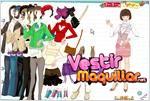 Juego  young lady stylish magazine elegante joven