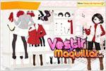 Juego little red riding hood moda de color rojo