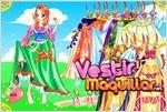 Juego sparkling colors princess vestir a la princesa