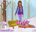 stylish winter girl dress up vestirla para el invierno