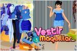 Juego sapphire blue fashion vestir a la modelo