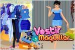 Juego  sapphire blue fashion vestir a la modelo