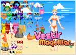 Juego  diving bikini dressups. vestida para la playa.