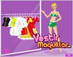 lovely waitress dressup. vestida para navidad