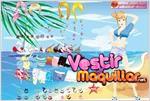 Juego  maldives blonde vestir para la playa