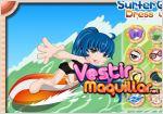 Juego surfer girls dressup. viste a la surfera