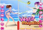 Juego  cute girls volleyball dress up. vestida para el volleyball