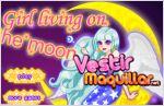 Juego  girl living on the moon. viviendo en la luna