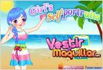 Juego girl. vestida de veraneo