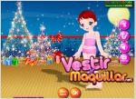 Juego baby cute dress up. vestida para navidad