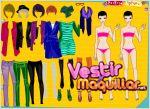 Juego  twin wearing coat. hermanas vestidas