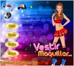 Juego football girl dress up. chica deportista