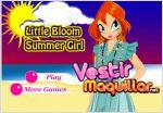 Juego little bloom summer girl. vestida de verano