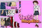 student girl dress up game vestir a la estudiante