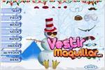 Juego  snowy man dress up vestir al muñeco de nieve