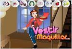 Juego perky pizza dress up vestir a la repartidora de pizza