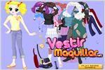 Juego girl with big eyes dress up vestir a la muchacha de ojos grandes