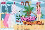 Juego  tropical girl dress up look tropical