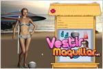 Juego sandy beach dress up vestido de playa